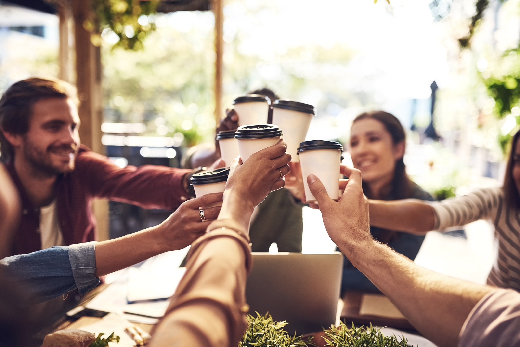 Toast to a successful meeting